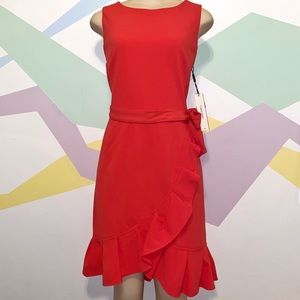 🆕 {CALVIN KLEIN} Red elegant dress.